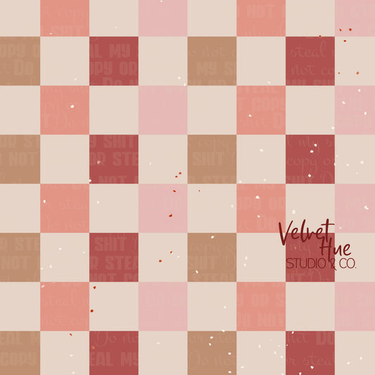 Vintage Floral Checker