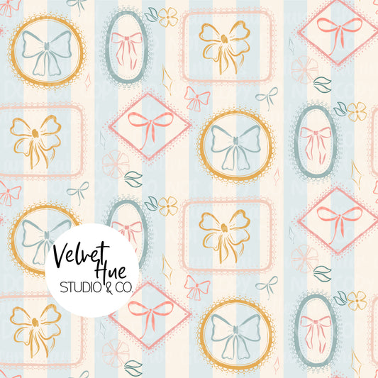 Vintage Frames & Bows Seamless