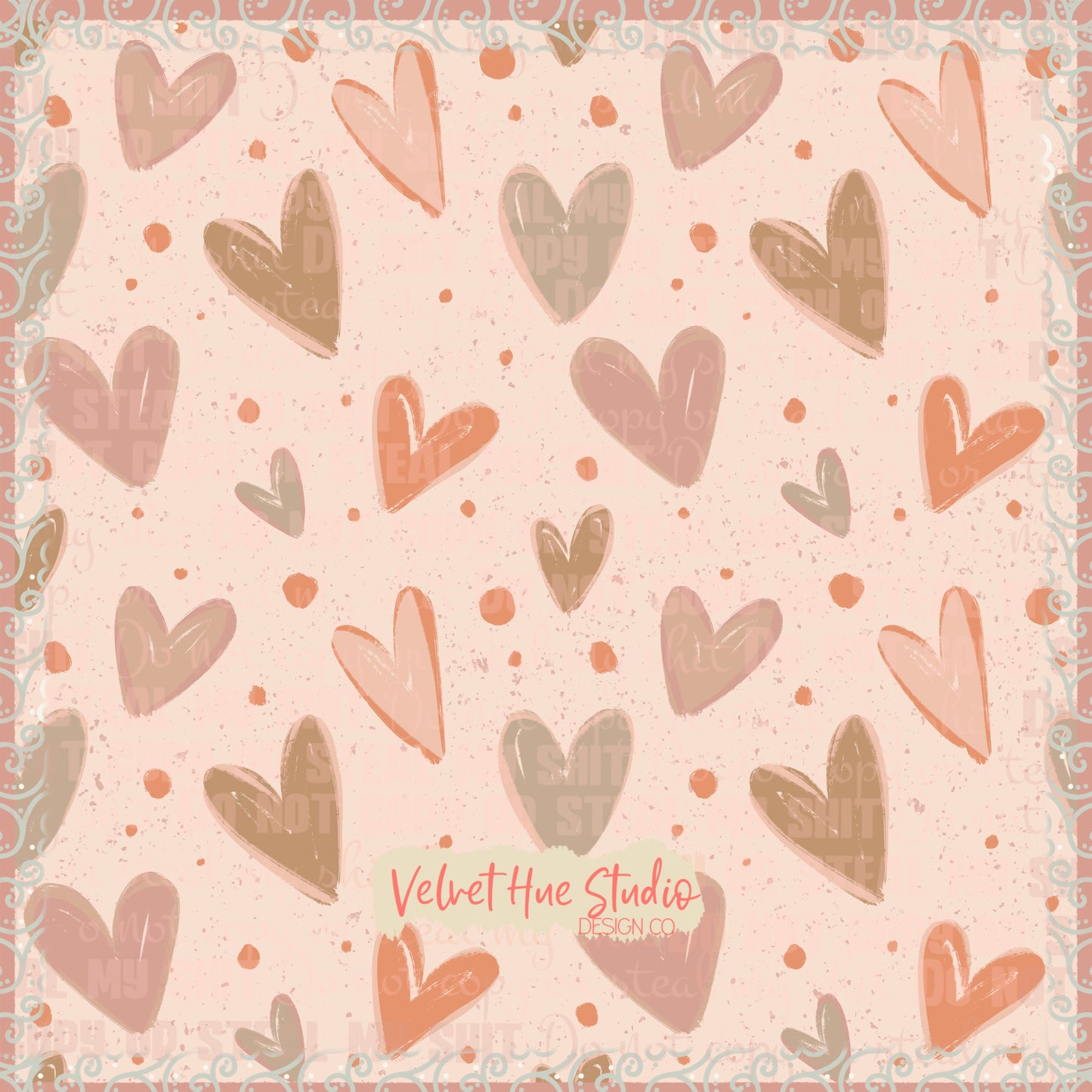 Black Artist Collection Muted Hearts