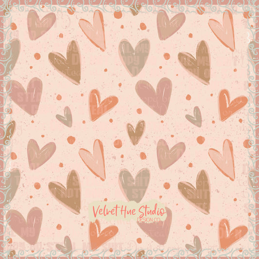 Black Artist Collection Muted Hearts
