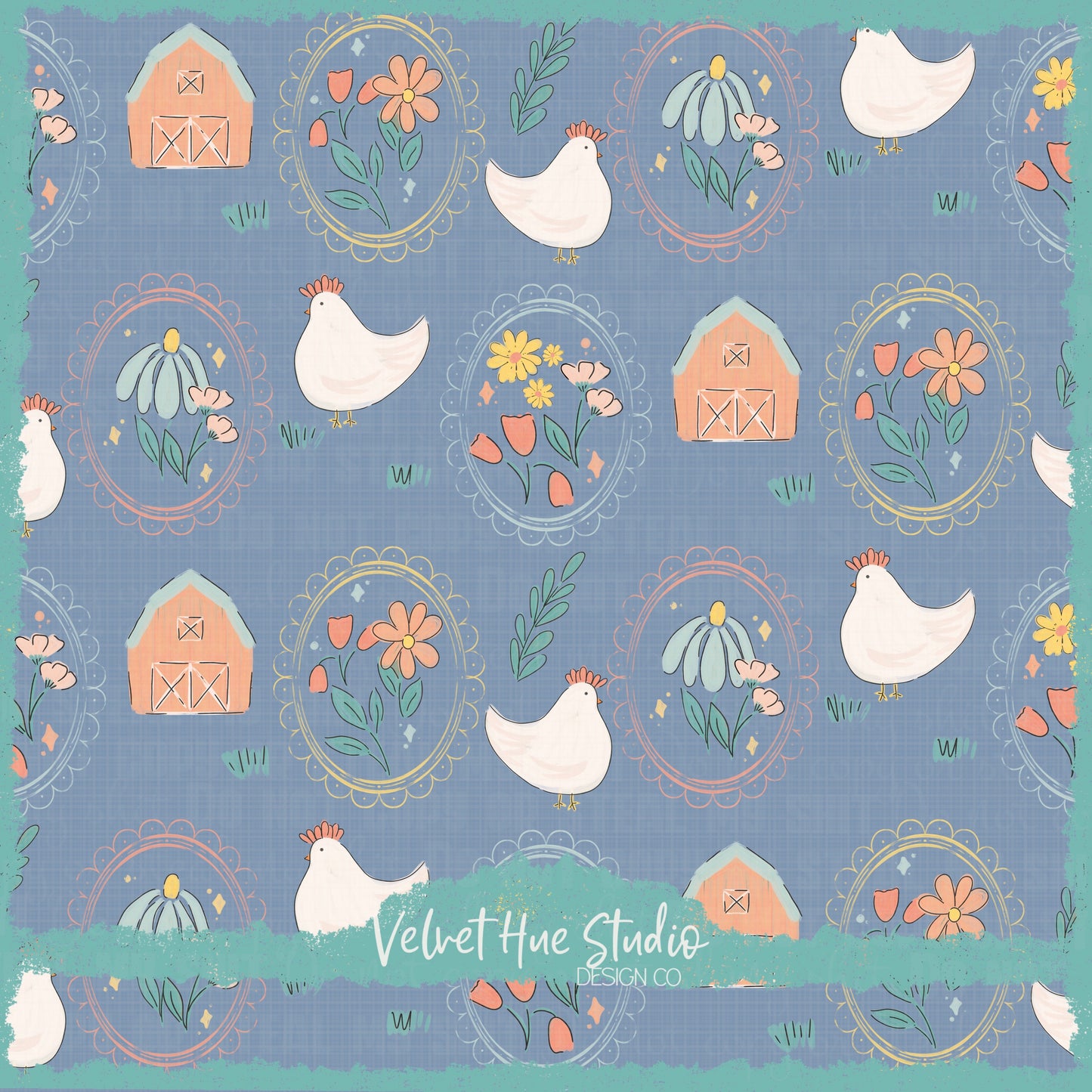 Farmhouse Chickens & Florals *farmhouse collection*
