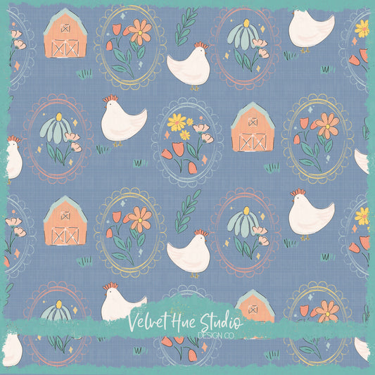 Farmhouse Chickens & Florals *farmhouse collection*