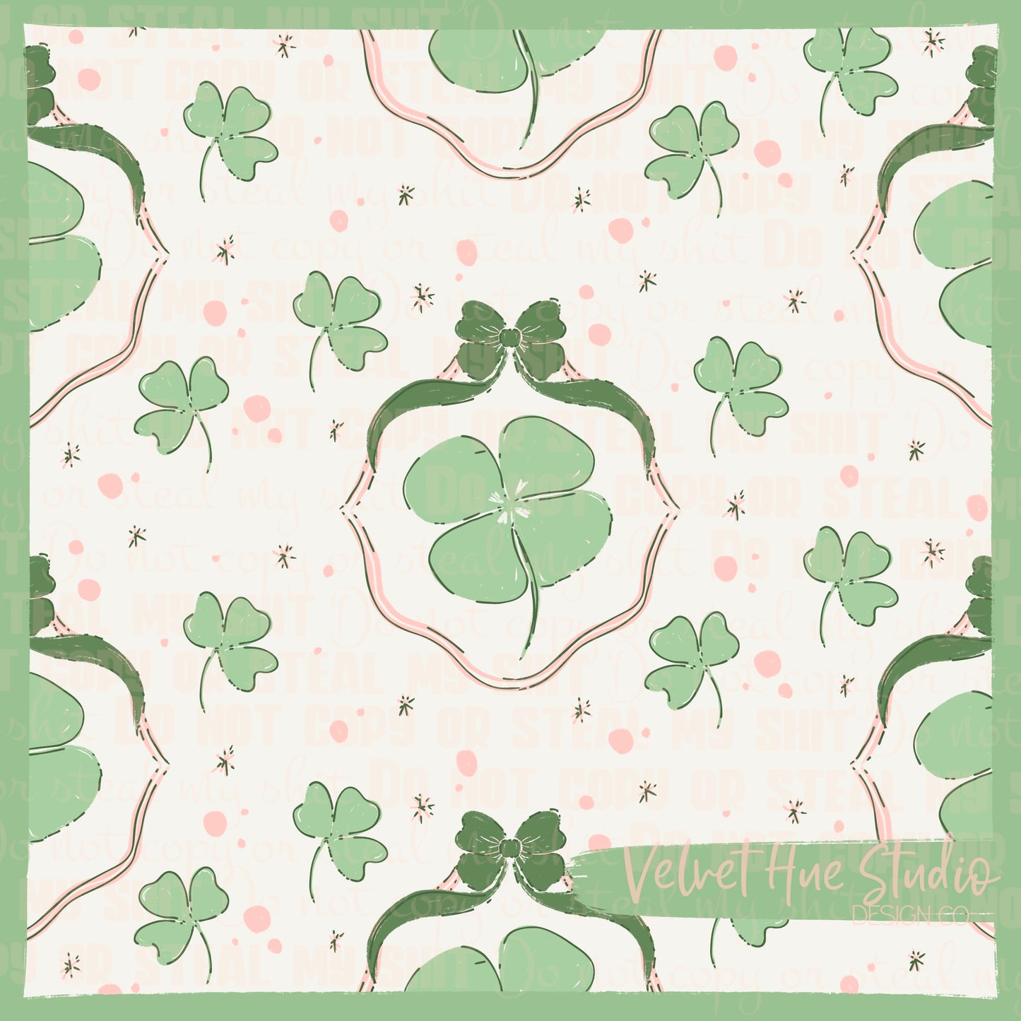 Clovers in Frames seamless