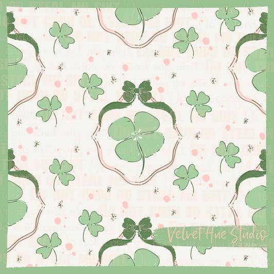 Clovers in Frames seamless