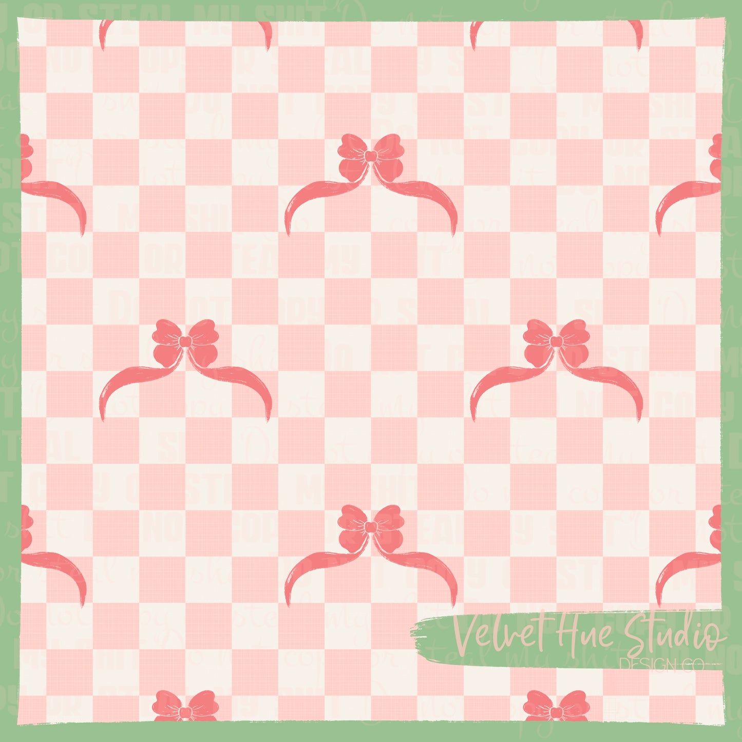 Bows on Checkers seamless