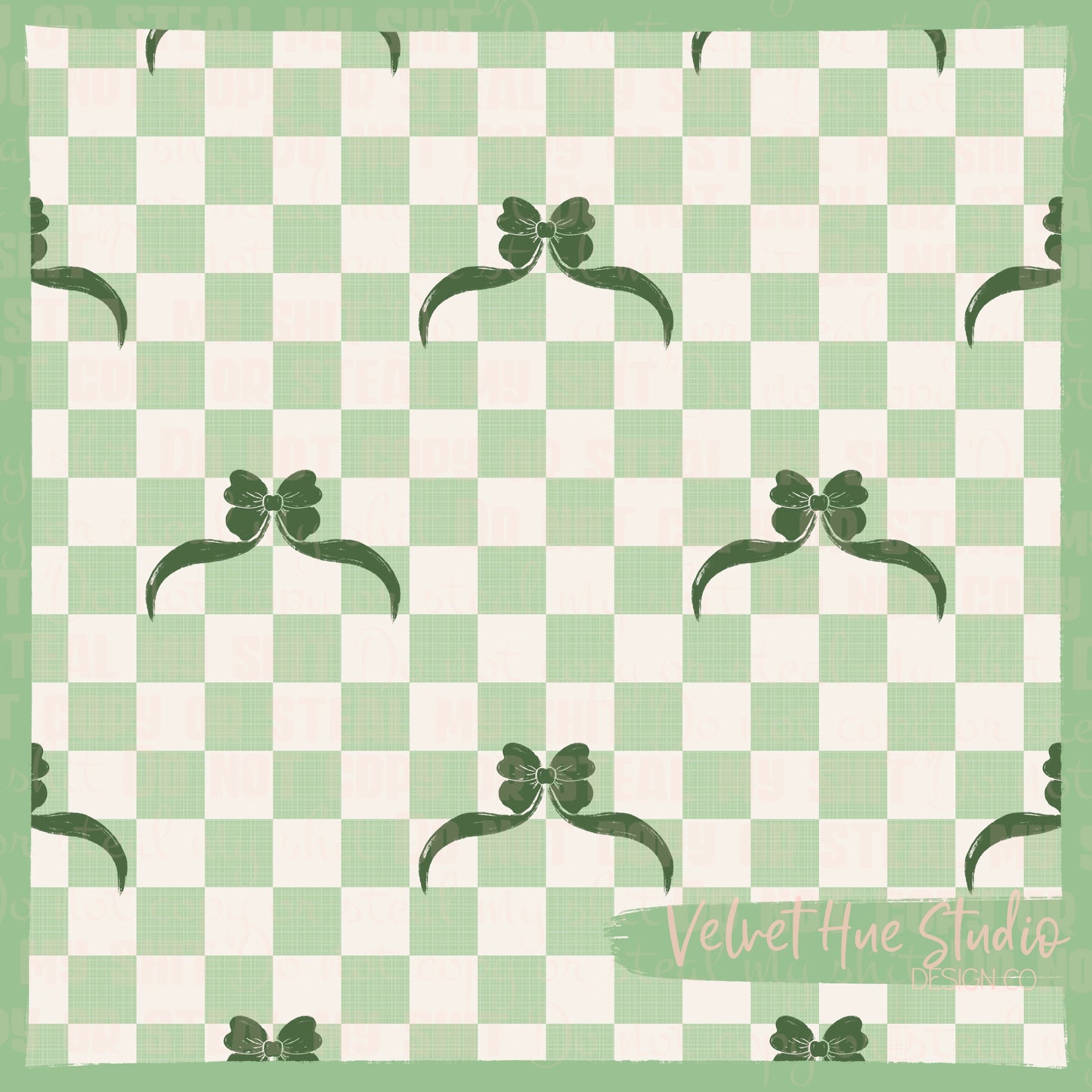 Bows on Checkers seamless