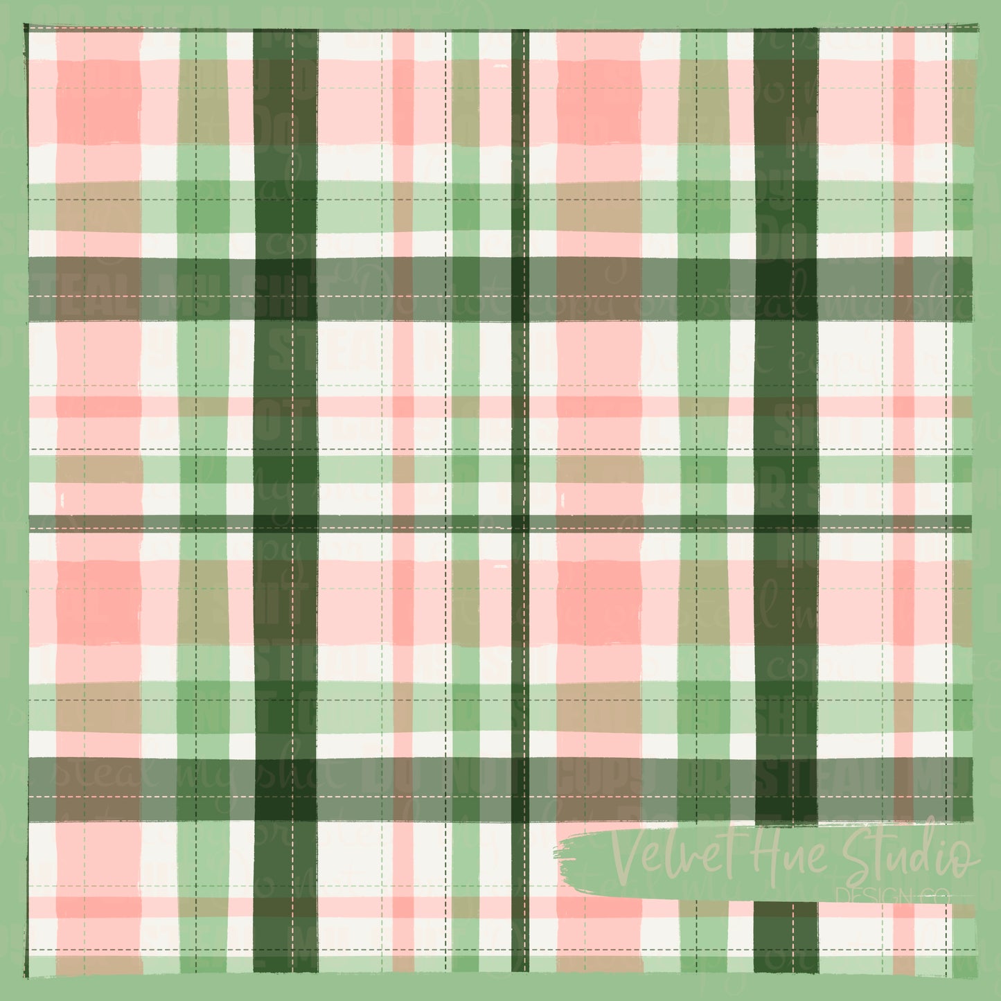 Clovers Plaid & Stripes seamless