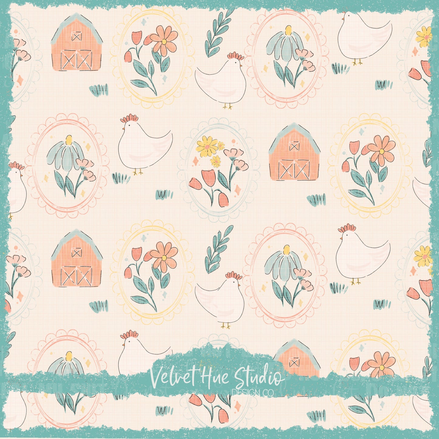 Farmhouse Chickens & Florals *farmhouse collection*