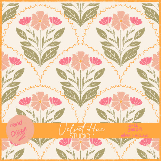 Bumble Bee Garden Mosaic Floral